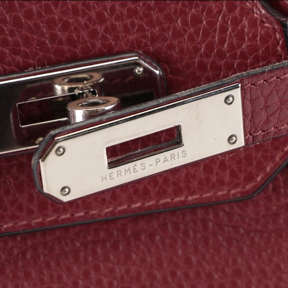 Hermès Birkin 35 Satchel in Rouge Garance Togo Leather - Picture 5 of 13